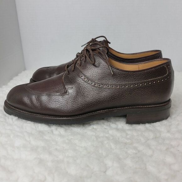 To Boot New York Mens Oxford Brown Shoes Size 8.5 Apron Split Toe Pebble Leather main image 6